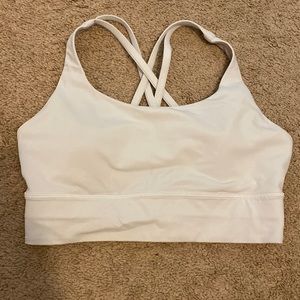 Lululemon Longline White Sports Bra